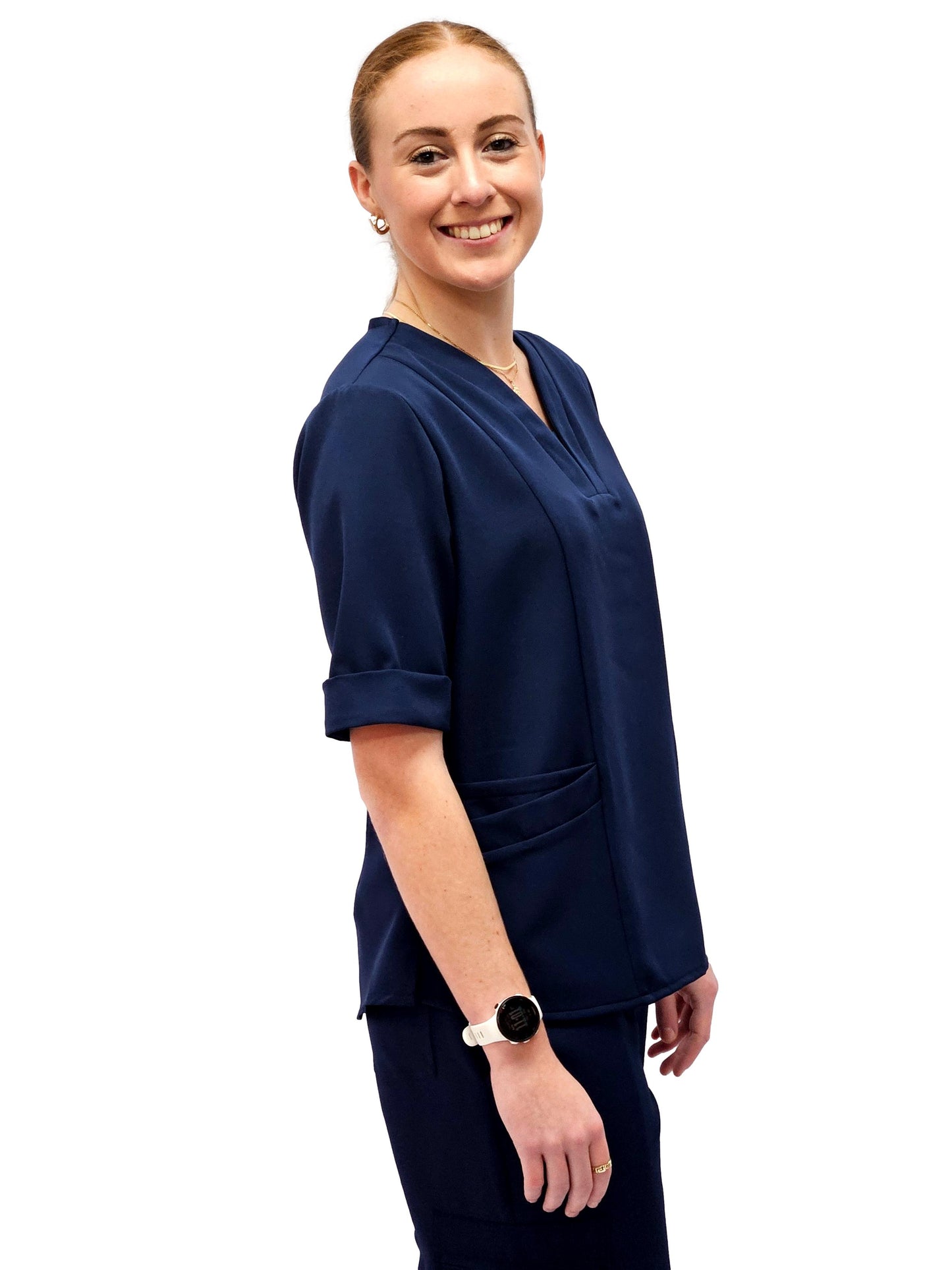 Scrub Top Ladies Navy