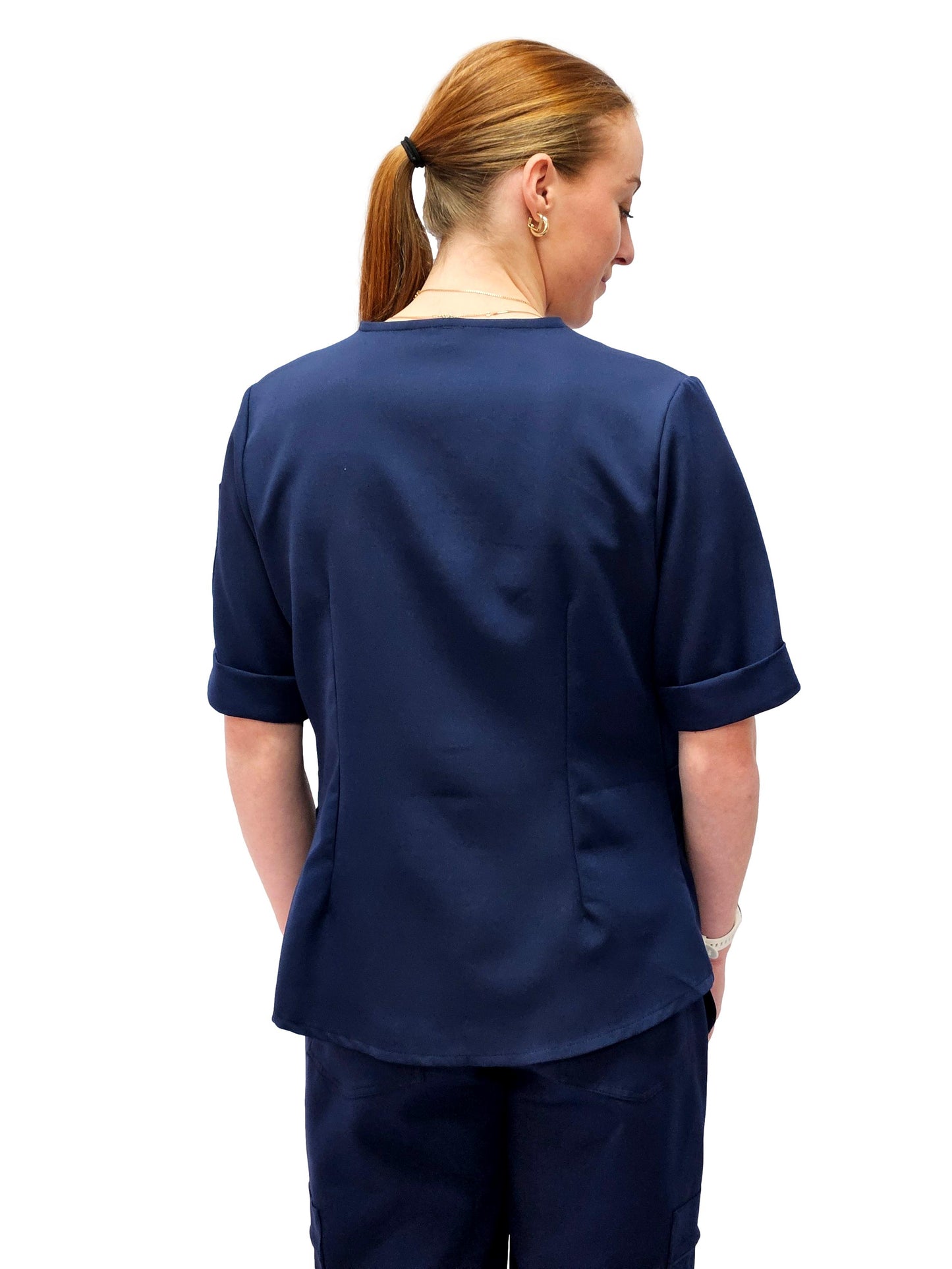 Scrub Top Ladies Navy