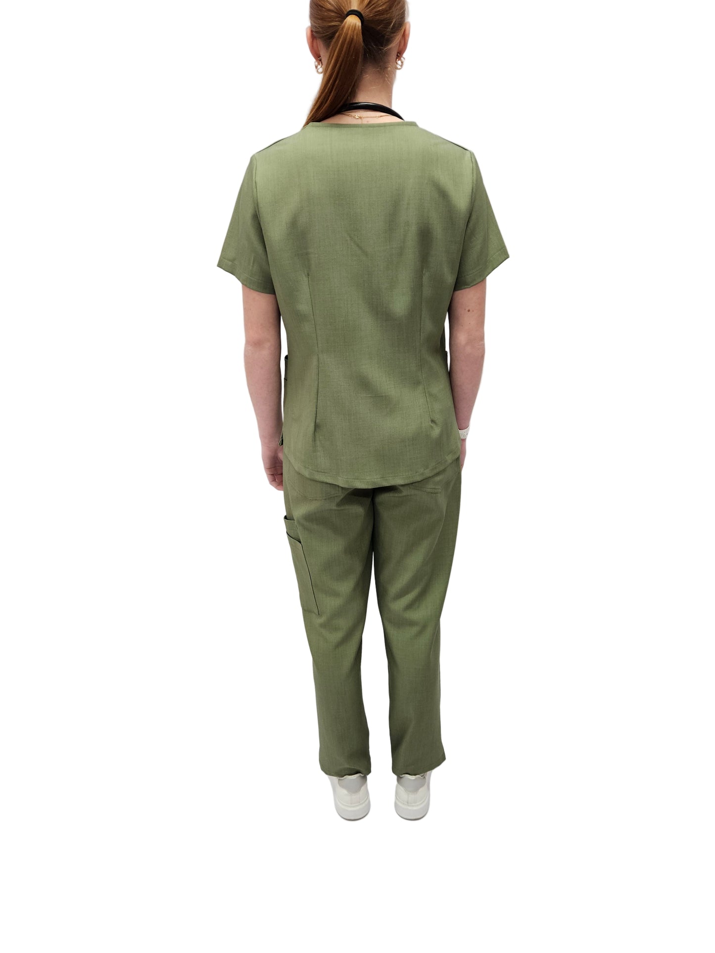 Scrub Top Ladies Olive