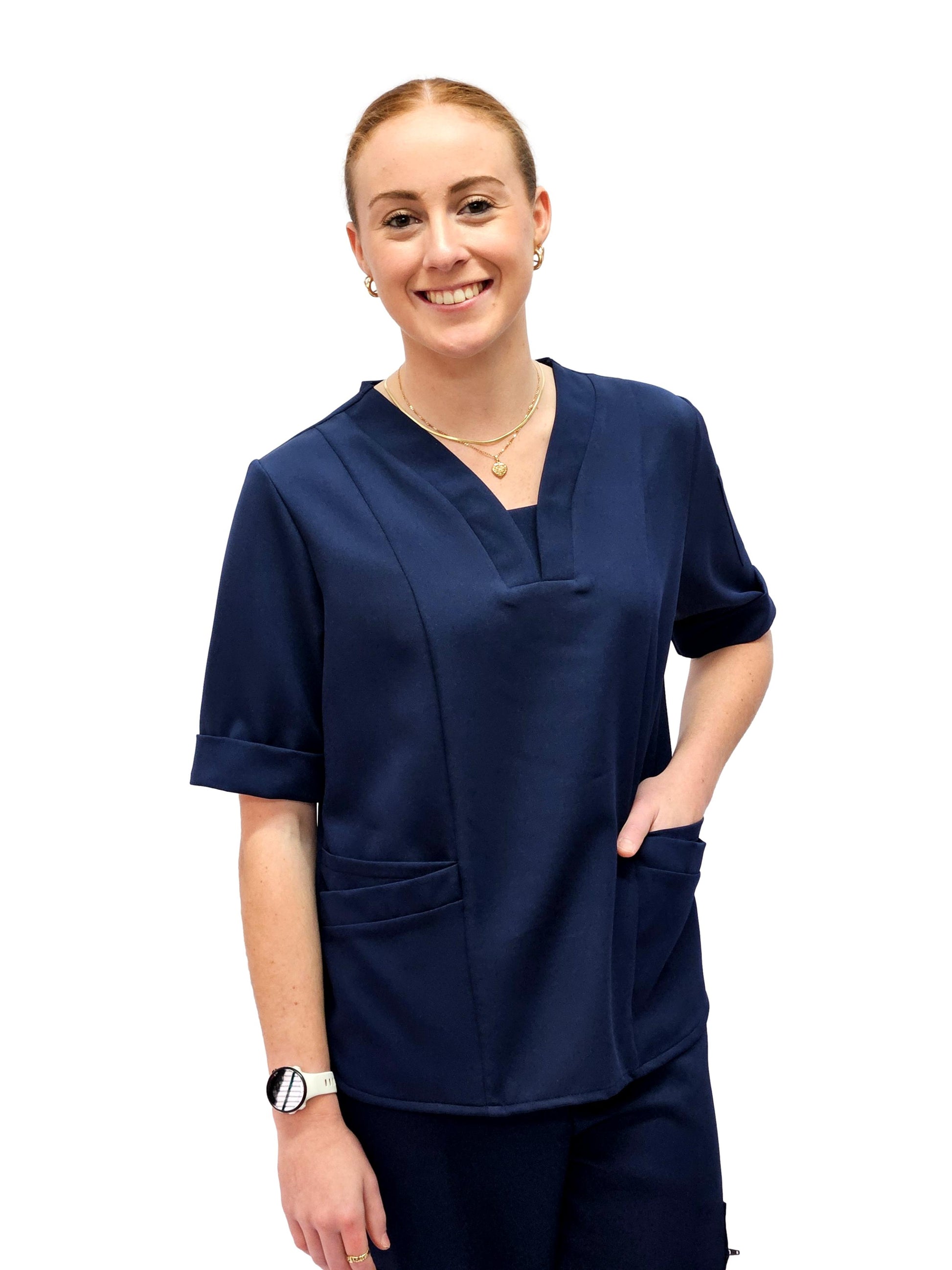 Scrub Top Ladies Navy