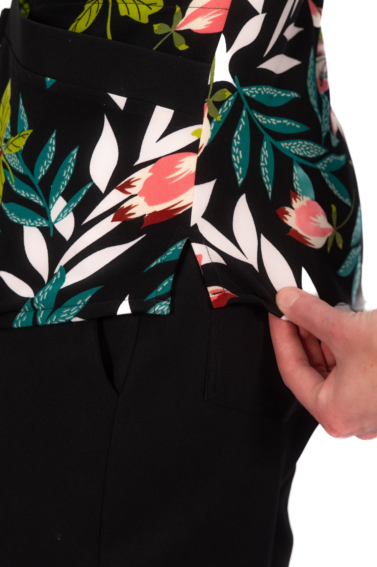 The Matron’s Print 5 Pocket Ultra Scrubs Ladies Top